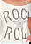 Tshirt Feminina Off White Gola Canoa Rock And Roll Estrela Pedraria - Imagem 3