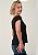 Tshirt Feminina Preta Gola Canoa Love Prata Pedraria - Imagem 4