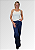 Regata Feminina Off White Basica Alça Paetê - Imagem 7