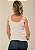 Regata Feminina Off White Basica Alça Renda - Imagem 2