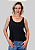 Regata Cropped Feminino Preta Basica Barra Renda - Imagem 5