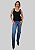Regata Cropped Feminino Preta Basica Barra Renda - Imagem 6