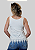 Regata Cropped Feminino Off White Basica Barra Renda - Imagem 2