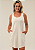 Vestido Regata Nadador Moletinho Off White Basico - Imagem 5