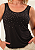 Regata Feminina Preta Chuva de Brilho Crystal Pedraria - Imagem 3