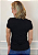 Tshirt Feminina Baby Look Preta Coração Folhagem Crystal Pedraria TRC - Imagem 3