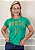 Tshirt Feminina Baby Look Verde Brasil 10 Crystal Pedraria TRC - Imagem 1