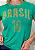 Tshirt Feminina Baby Look Verde Brasil 10 Crystal Pedraria TRC - Imagem 2