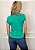 Tshirt Feminina Baby Look Verde Brasil Estrelas Crystal Pedraria TRC - Imagem 4