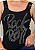 Regata Feminina Preta Alça Paetê Rock And Roll Grey Pedraria TRC - Imagem 4
