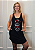 Vestido Regata Nadador Moletinho Preto Caveira Laço Vermelho Pedraria - Imagem 2