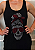 Vestido Regata Nadador Moletinho Preto Caveira Laço Vermelho Pedraria - Imagem 3