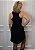 Vestido Regata Nadador Moletinho Preto Caveira Laço Vermelho Pedraria - Imagem 4