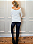 Tshirt Feminina Manga Longa Off White Gola Canoa Fenix Pedraria Strass Sian - Imagem 4