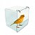 Banheira Externa Transparente Para Gaiolas Pássaros 500ml - Imagem 3
