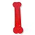 Osso Massageador Vermelho Para Cães Dental Flex Colosso - Imagem 1