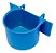 Comedouro Azul Com Aba e Gancho Para Aves e Calopsitas - Imagem 1
