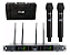 Microfone Dylan D-9500 Duplo Sem Fio True Diversity - Imagem 1