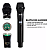 Microfone Dylan D-9500 Duplo Sem Fio True Diversity - Imagem 2