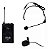 Microfone Dylan UDX-03 Multi Sem Fio Headset Lapela Preto - Imagem 1