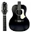 Violão Tagima 12 Cordas Azteca Xii BKS Destro Black Satin - Imagem 1