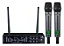 Microfone Sem Fio Uhf Duplo Harmonics Hsf300 Preto - Imagem 6