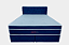 Colchão Terapêutico AtentoFlex de Casal | Molas Pockt Prog V.Q 138x188x32 Vibro/IVL/ AZUL - Imagem 1