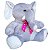Bichos de Pelúcia Elefante Com Laço Nicho Safari - Fizzy - Imagem 3
