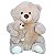 Urso de Pelúcia Com Filhote Ursinho 36 cm - Fizzy - Imagem 1