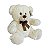 Urso de Pelúcia Creme Com Laço Nicho Decoração 30cm - Fizzy - Imagem 2