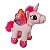Unicórnio De Pelúcia Em Pé Com Asas Cor Rosa Com Pink - Imagem 4