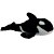 Baleia Orca De Pelúcia Fundo Mar 50 Cm Animais Marinhos - Imagem 1