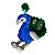 Pavão de Pelúcia Azul - Fizzy - Imagem 2