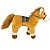 Cavalinho de Pelúcia 45cm Cavalo Fazenda - Fizzy - Imagem 3
