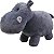Hipopótamo De Pelúcia Grande Safari Em Pé Cinza 55cm Fofy Toys - Imagem 1