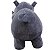 Hipopótamo De Pelúcia Grande Safari Em Pé Cinza 55cm Fofy Toys - Imagem 9