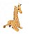 Girafa de Pelúcia Realista Deitada 55cm - Fofy Toys - Imagem 1