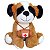 Cachorro São Bernardo de Pelúcia Lindo Cachorrinho - Fofy - Imagem 1