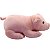 Porco de Pelúcia Porquinho Rosa Deitado 45cm - Fofy Toys - Imagem 3