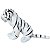 Tigre Branco de Pelúcia Filhote Safári Lindo - Imagem 5
