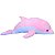 Golfinho de Pelúcia Rosa Grande 95cm Plush Antialérgico - Imagem 7