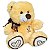 Urso De Pelúcia Love Com Laço Ursinho Caramelo Lindo Amor - Imagem 6