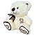 Urso De Pelúcia Love Com Laço Ursinho Creme Lindo Amor - Imagem 3