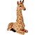 Girafa De Pelúcia Safari Realista Deitada 65 Cm - Fofy Toys - Imagem 1