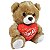 Ursinho De Pelúcia Com Coração Eu Amo Você Urso Marrom 20cm - Imagem 5