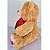 Urso De Pelúcia Com Coração Eu Te Amo Caramelo 30cm Com Laço - Imagem 7