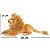 Kit Com 3 Pelúcias Leão Tigre E Onça Bichos Safari Realista - Imagem 4