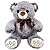 Urso de Pelúcia Com Laço 40cm Ursinho Teddy Bebê Nicho Lindo - Imagem 1