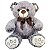 Urso de Pelúcia Com Laço 40cm Ursinho Teddy Bebê Nicho Lindo - Imagem 3