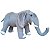Elefante de Pelúcia Realista Safari Savana Decoração Grande - Imagem 1